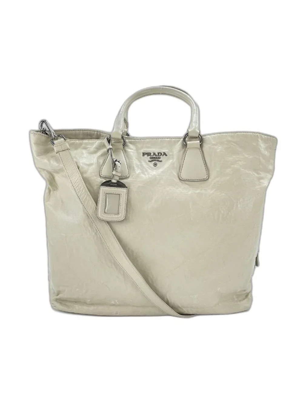 Prada Tote 2-Way White